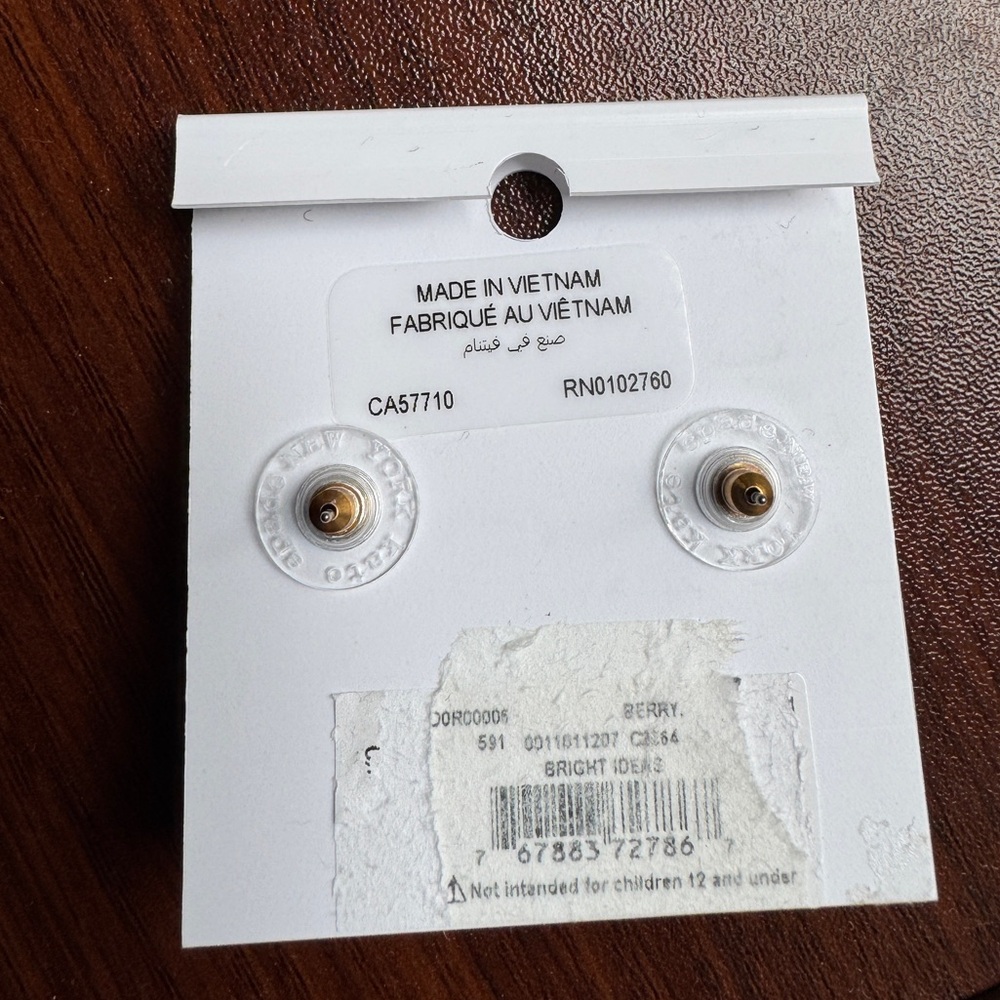 Kate Spade "Bright Ideas" Studs - NWT - Picture 2 of 2